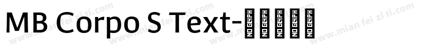 MB Corpo S Text字体转换